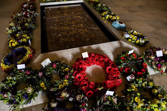 The Australian War Memorial in Canberra on April 25, 2020. 