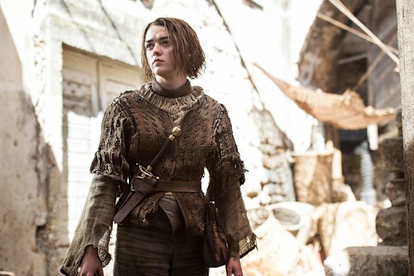 Arya Stark (Maisie Williams) in <i>Game of Thrones</i> season 5.