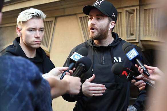 Lee Cuthbert and Paul O’Shaughnessy chased and helped tackle the alleged offender.