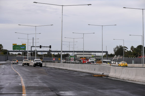 The widened freeway is opening over the weekend.