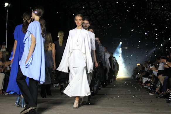 Models sport the Ellery collection.