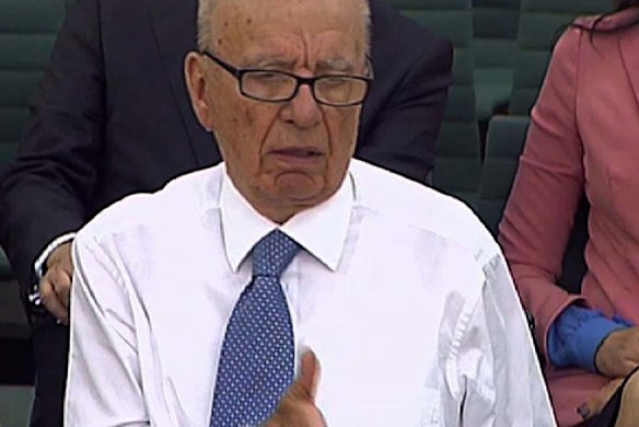 Having his say ... Rupert Murdoch