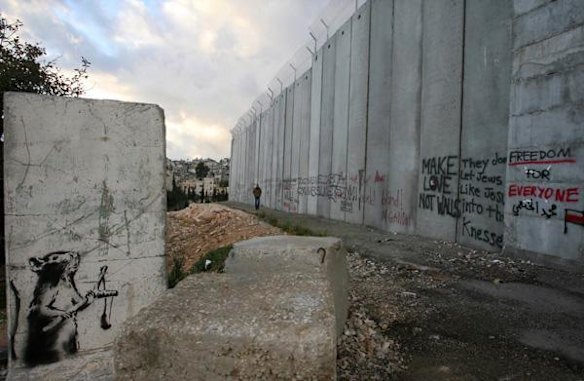 Banksy's images have fetched hundreds of thousands of dollars in auctions and his customers include Hollywood siren Angelina Jolie.