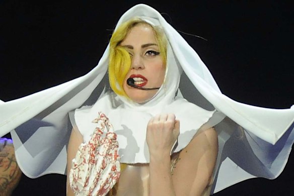 Lady Gaga performs during The Monster Ball Tour in April 2011.