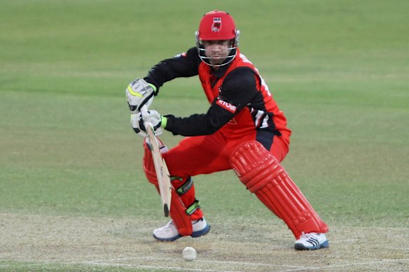 Phillip Hughes playing for the South Australian Redbacks in a domestic one-day game in 2012.