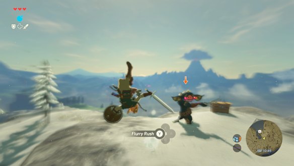 Link has a dedicated jump button for the very first time, and it comes in handy both for exploration and combat.