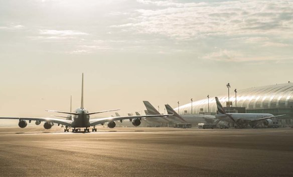 Dubai's 528,000-square-metre new terminal cost over $3 billion to build and has 20 gates with double-decker bridges to move passengers on and off the twin-deck A380s.