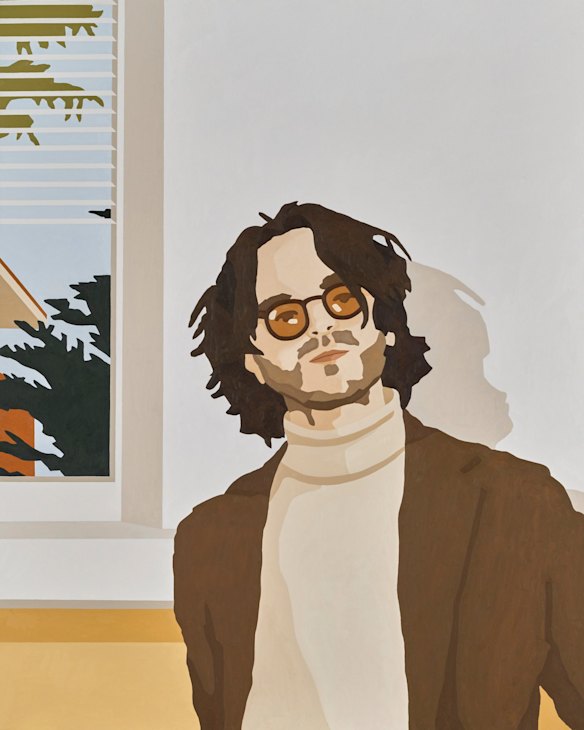 Archibald Prize 2022 finalist, Eliza Gosse 'Somewhere near home' by Eliza Gosse. Oil on canvas. Sitter: Benjamin Jay Shand.