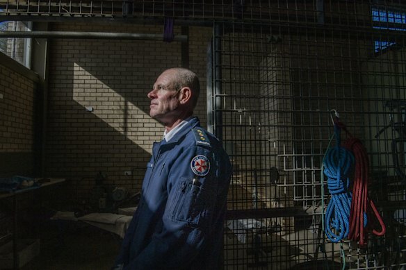 Matt Sterling, Inspector NSW Ambulance at Bomaderry ambulance station. Sterling gave evidence to the special commission on ice in Nowra. 