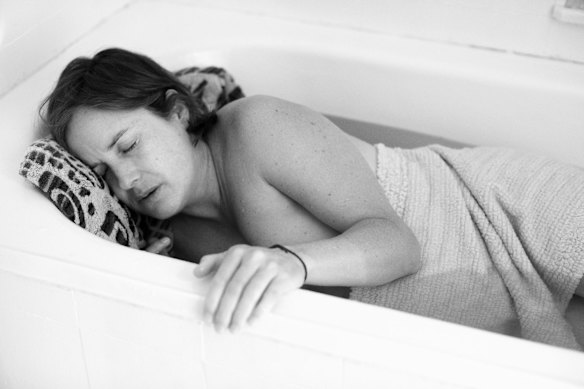 Sally Walsh, laboured at home for as long as she could before going into the Royal Hospital for Women in Randwick, Sydney. 