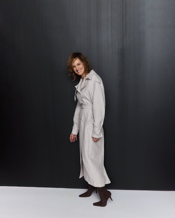 Max Mara trench coat. Senso boots.