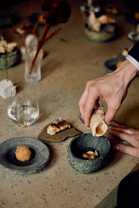 Lozano’s multi-course Arctic tasting menu features local ferments and coastal flavours.