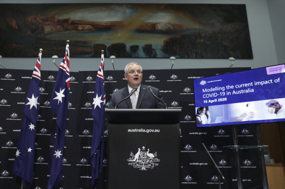 Australian Prime Minister Scott Morrison provides an update on the government's response to the COVID-19 pandemic.