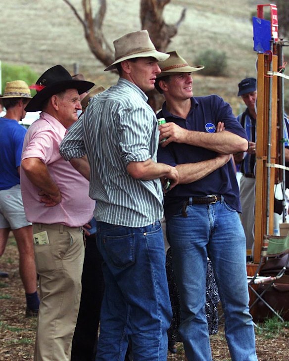 The Tambo Valley Cup at Swift Creek. L-R  Patchy Mitchell, David McMahon and John MacQueen.