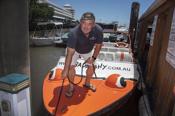 Pat McLoughlin runs several Cairns tourism business's including Cairns Boat Hire and 'Bad Fishy'.