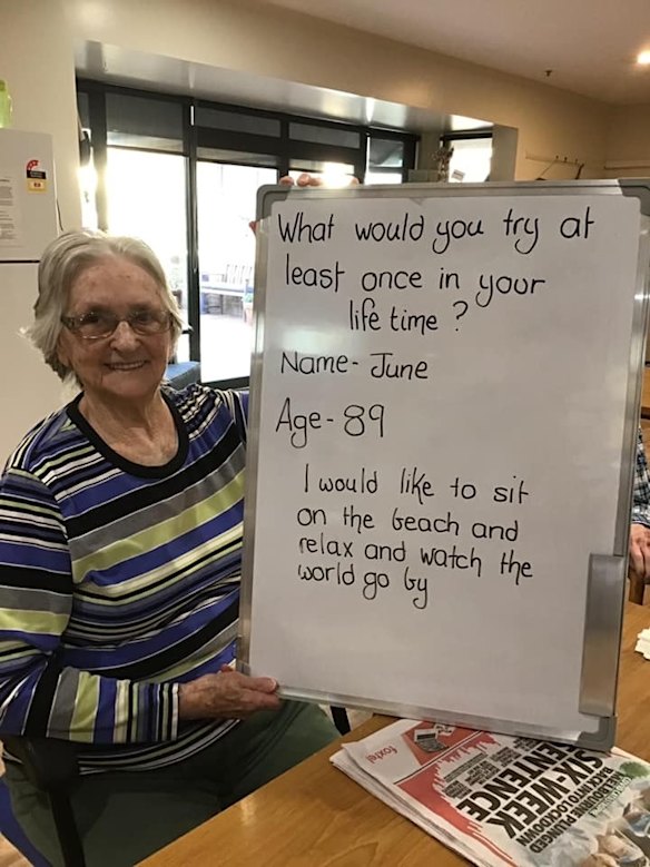 The residents of Waratah Lodge, an aged care home in Orbost in Victoria's east.