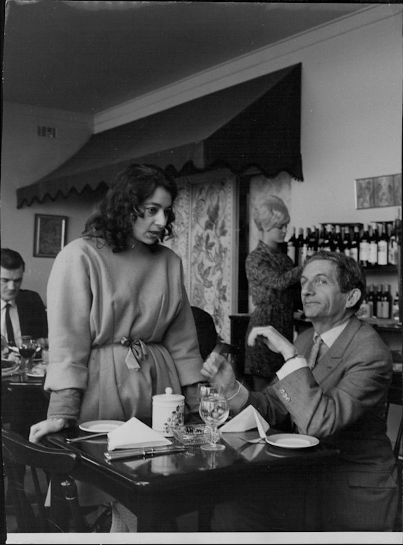 Mirka Mora in the Bistro, January 31, 1968.