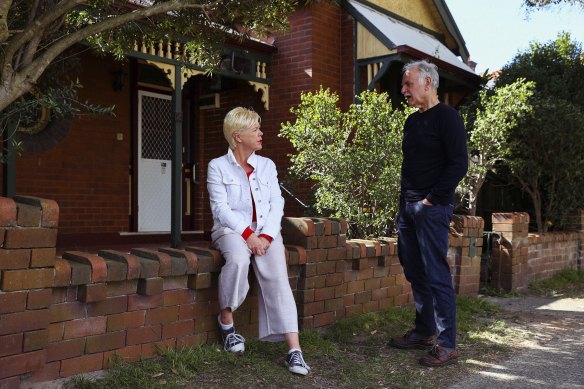 Waverley deputy mayor Elaine Keenan, pictured with Brent Jackson, said residents were locked out of planning decisions which were made by “unelected faceless men and women”. 