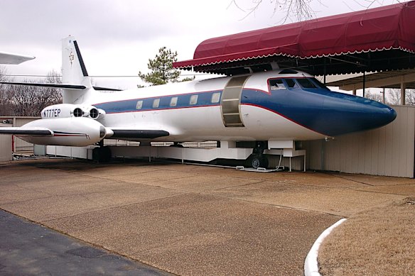 The Lisa Marie is one of two of his private jets on the property, the other a smaller Lockheed Jet Star. 