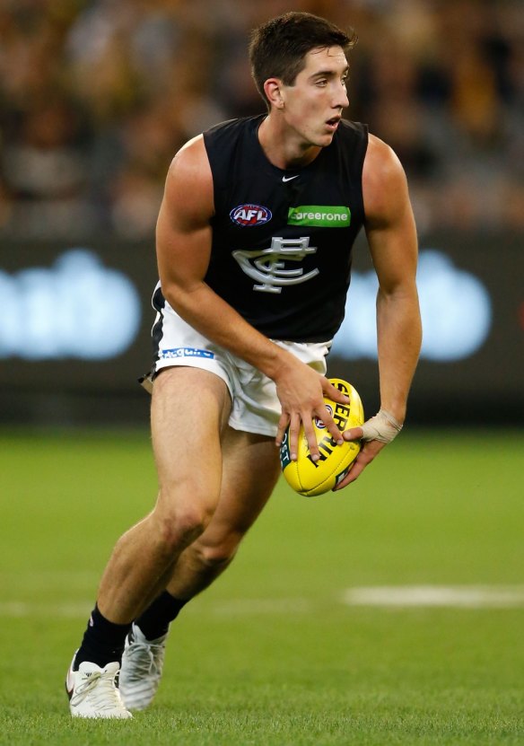 Rising Star: No.1 draft pick Jacob Weitering has made an impressive start to his career with Carlton.