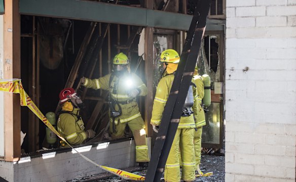  Nearby business Just Clowning Around has been destroyed too. 