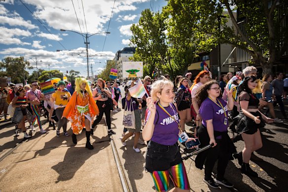 More than 200 groups participated in the 25th Annual Midsumma Pride March.
