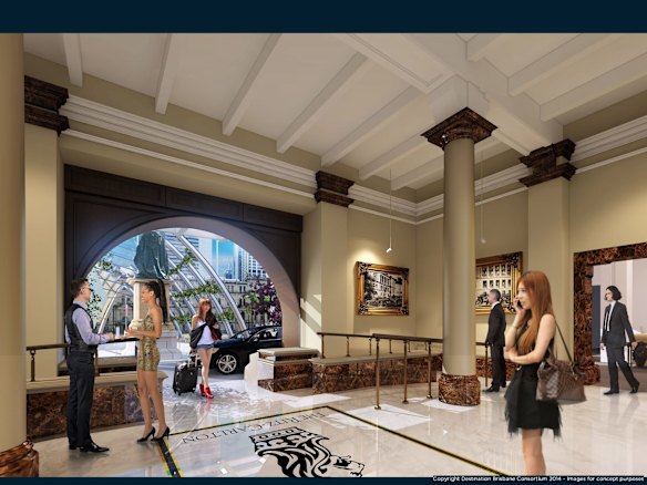 Artist impressions of the proposed Destination Brisbane Consortium.