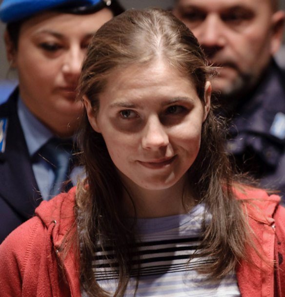 Amanda Knox in court, November 2009.