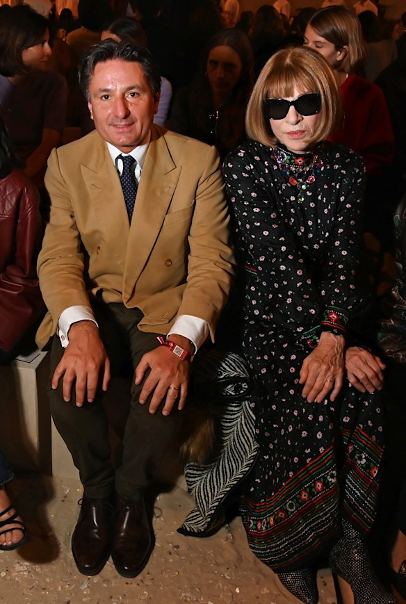 Hermes CEO Axel Dumas and Anna Wintour in October last year.