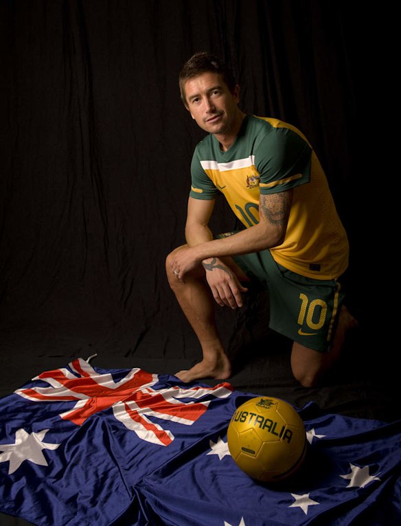 Harry Kewell portrait as the  Socceroos train in preparation for the World Cup in South Africa. 21st May 2010