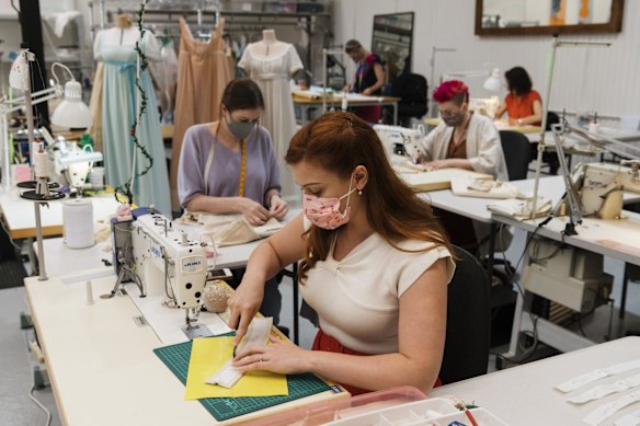Hamilton's Australian costume workshop in Leichhardt.