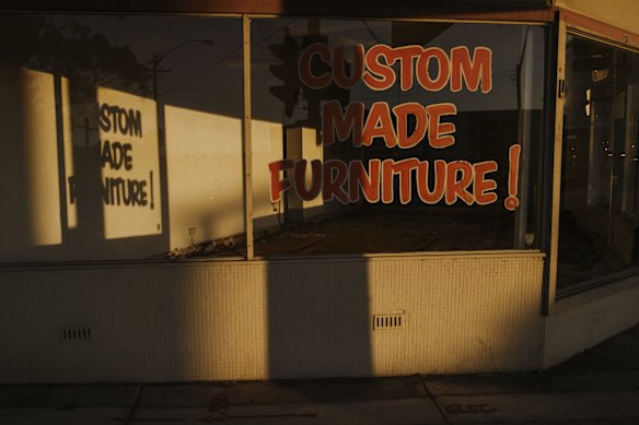 An empty furniture store on Sydney Road, Balgowlah. 