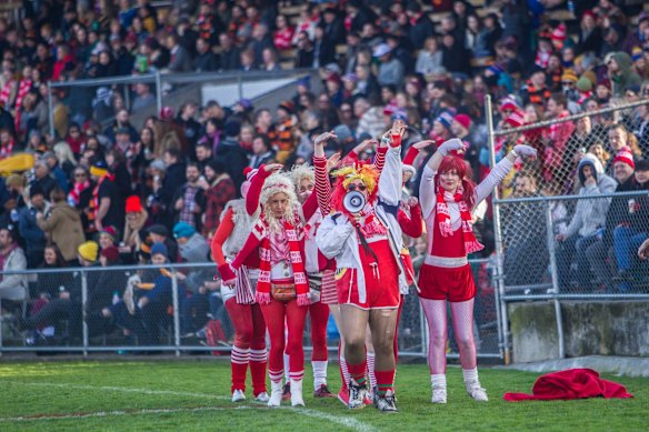 The crowd enjoys the atmosphere at the Reclink Community Cup.