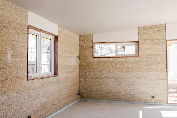Construction of Canberra's first hemp house. Photo: Jamila Toderas