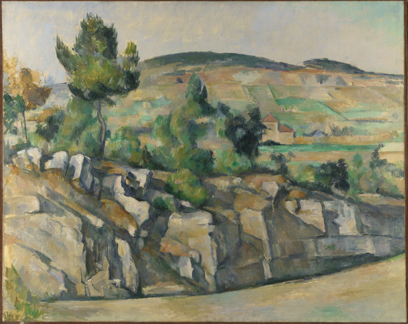 Paul Cézanne’s Hillside in Provence, circa 1890-92, is also in the exhibition. 