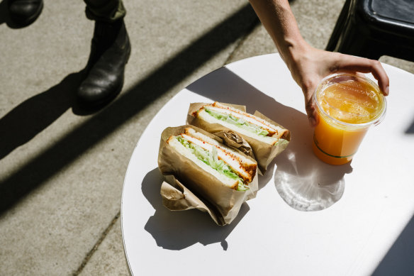 Sunny Side Sandwiches in Paddington.