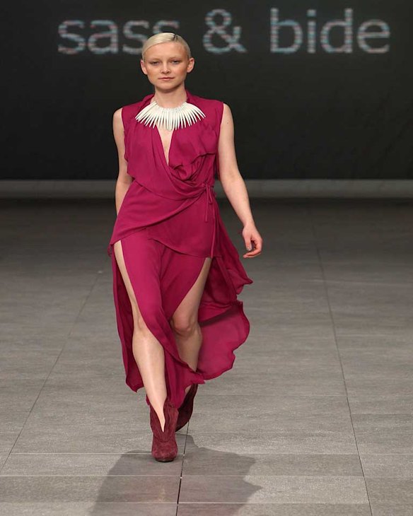 A look by sass & bide on the runway for the Myer's Spring/Summer launch in 2011.