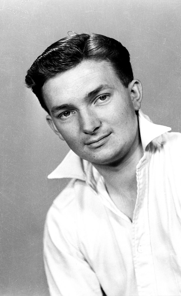 At 23, Richie wore the slick hairstyle of the mid 1950s and a popped collar that hinted at his flair for presentation.