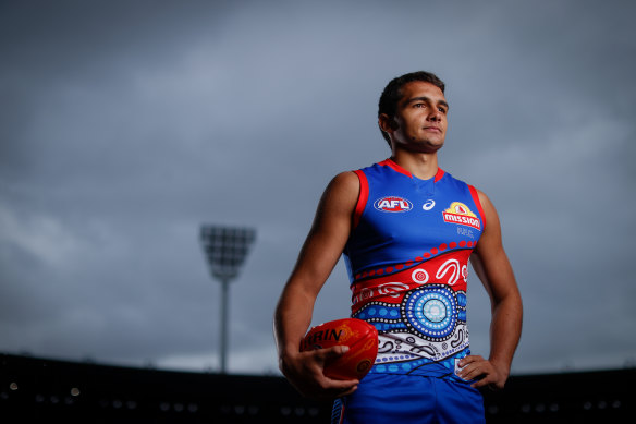 Jamarra Ugle-Hagan, having had a break-out game against Melbourne, faces a tough challenge against Geelong on Saturday night.