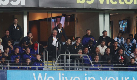 Manchester United in the stands.