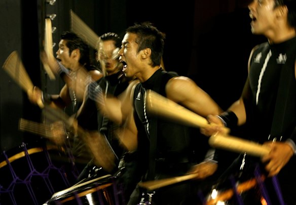 The Japanese drum group Tao performing at the Enmore Theatre, 28 August 2006.