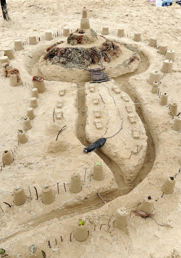 Sand modelling competition at Broulee Beach