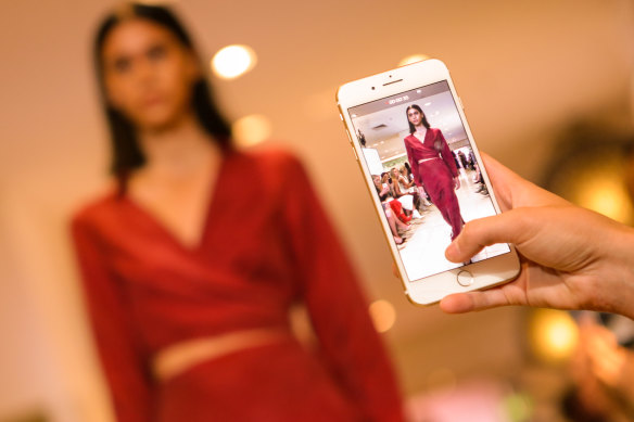 A model wears a design by Third Form at the National Designer Award on Thursday.