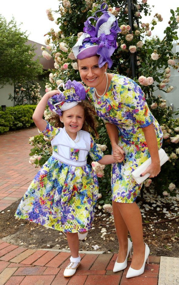 Fashions on the Field entrants pose on Emirates Stakes Day.