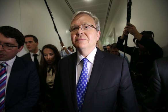 Kevin Rudd announced he will challenge Prime Minister Julia Gillard in a leadership ballot at Parliament House.