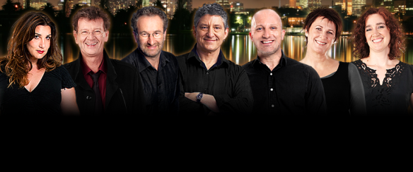 In 2014, 774 ABC - now called ABC Melbourne - hit No. 1 in the ratings. Left to right: Libbi Gorr, Red Symons, Jon Faine, Richard Stubbs, Rafael Epstein, Lindy Burns, Hilary Harper.