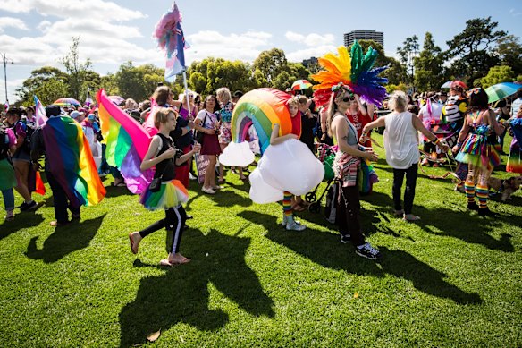 More than 200 groups participated in the 25th Annual Midsumma Pride March.