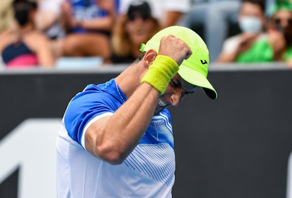 Aussie underdog Aleksandar Vukic scored the biggest win of his career, advancing to the second round by knocking off the 30th seed, Lloyd Harris.
