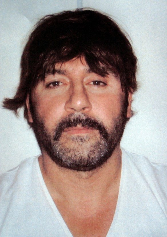 Captured Victorian fugitive Tony Mokbel in his wig. Photo: AAP
