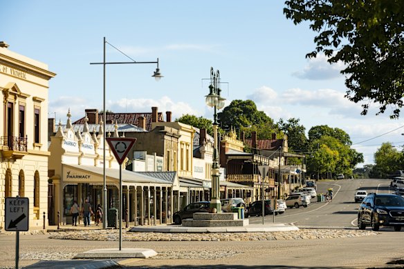 Beechworth, Victoria: The prettiest town in Victoria's High Country doesn't half milk its Ned Kelly heritage, but beyond the bushranger tales, Beechworth's strength is preservation. Several buildings built on the back of the 1850s gold rush still stand, with the town hall, post house, old gaol and courthouse being amongst the most handsome. Elsewhere, particularly along Ford Street, it's all about the consistency of stout stone buildings and graceful verandas. 